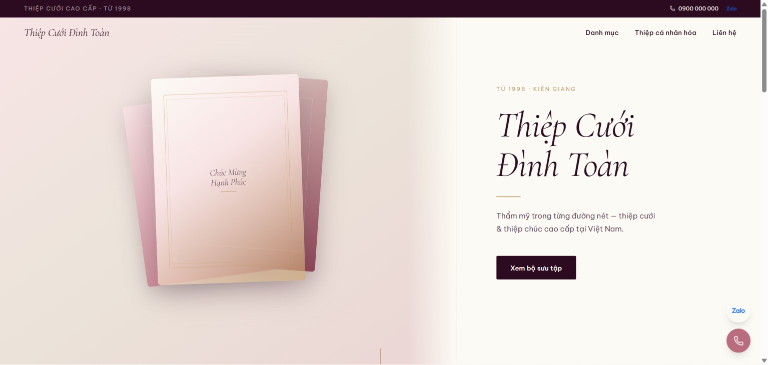 Thiệp Cưới Đình Toàn